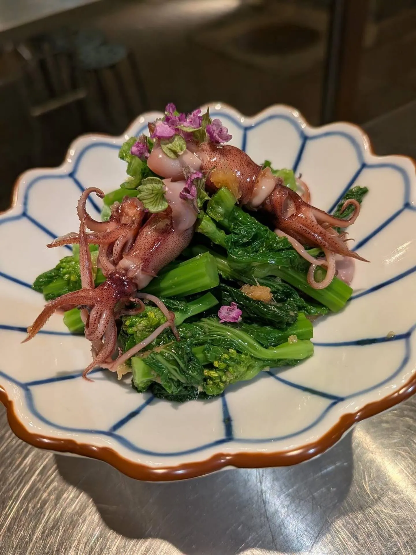 ホタルイカ×菜の花